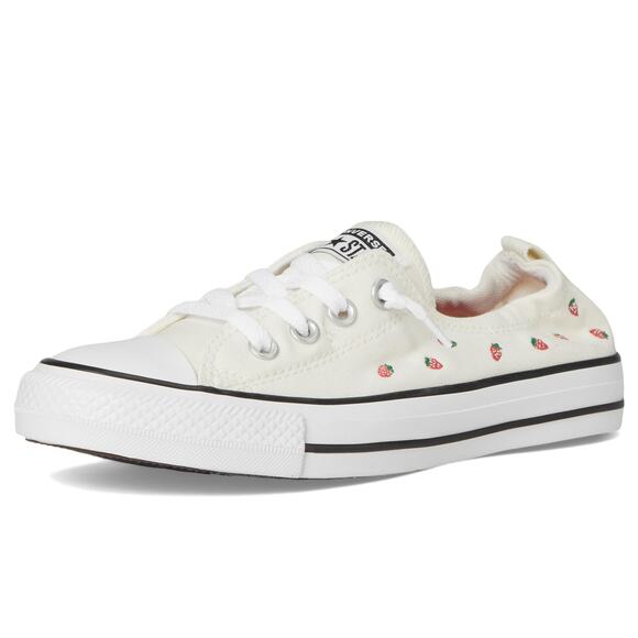 Converse Shoreline Slip-On Sneakers – Egret/Red/Green, Women’s Size 10 - Picture 1 of 7